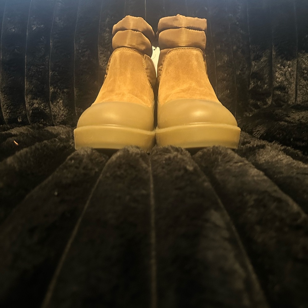 UGG Tan Suede Boots with Textured Sole